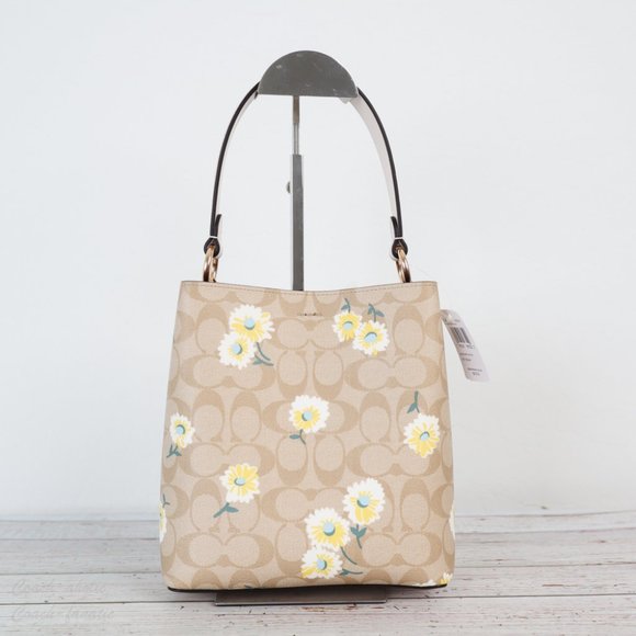 NWT Coach Small Town Bucket Bag with Daisy Print - Picture 8 of 12